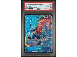 2025 One Piece Premium Booster Volume 2 Alternate Art Marco #PRB02-008 PSA 10