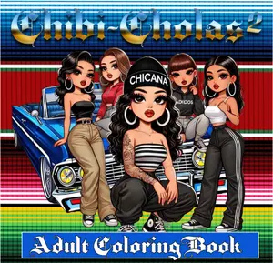 Chibi-Cholas Adult Coloring Book: Lowriders and Cholas
