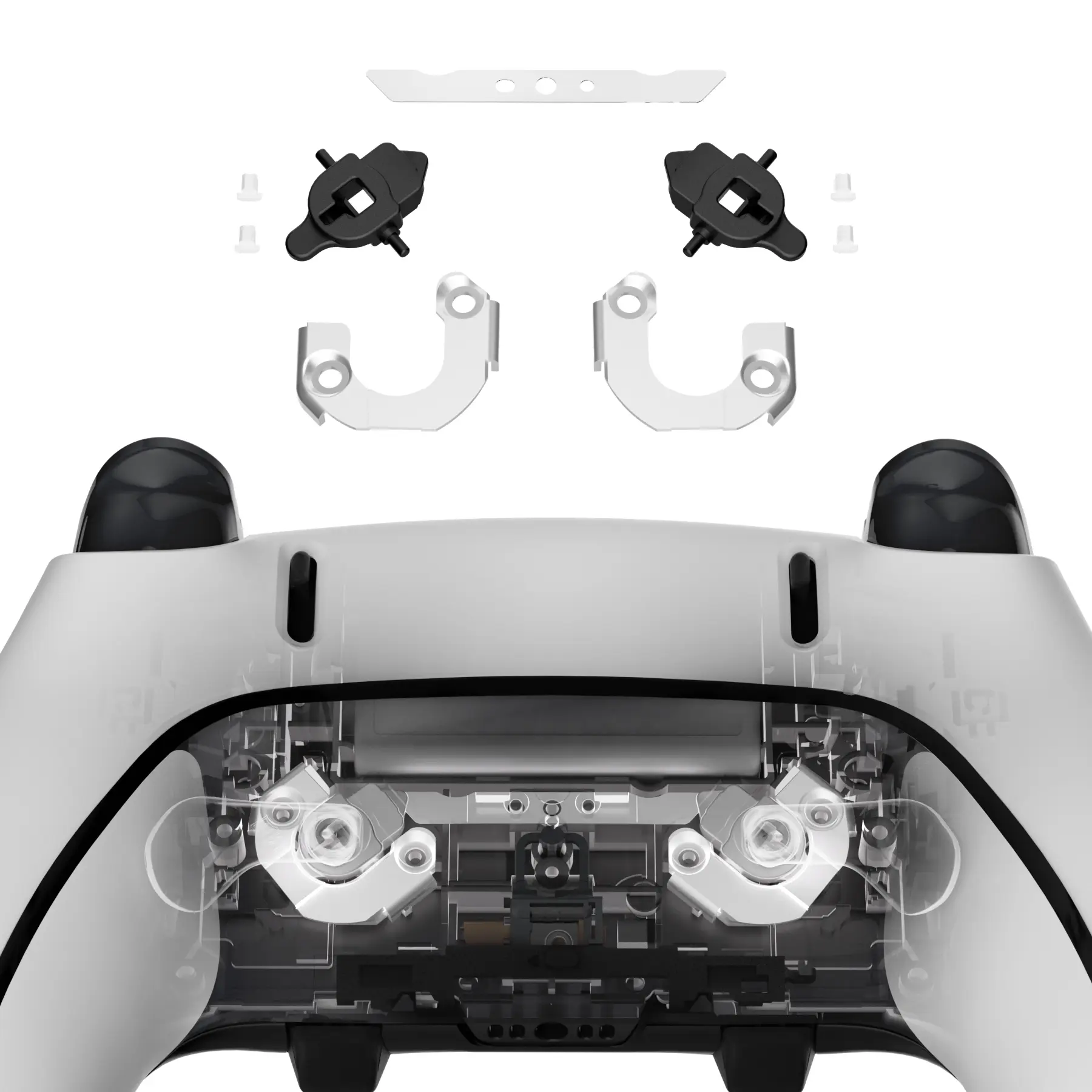 eXtremeRate Back Paddle Replacement Magnetic Module Kit for PS5 Edge Controller, Metal Magnetic Element Repair Parts for PS5 Edge Controller Back Buttons - Without Back Paddles