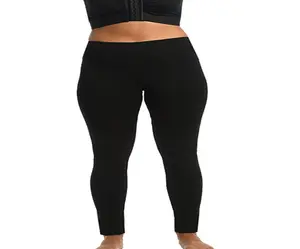 INSTANTFIGURE Curvy Plus Size Hi-Waist Stretch Leggings 168PL028C – Pull-On Ponte Leggings for Women, Smooth Fit, Comfortable Stretch Fabric, Everyday Wear, Made in USA