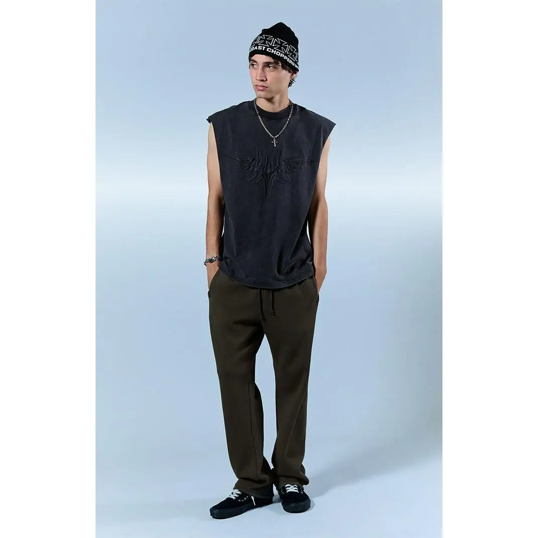 Pacsun Men's Olive Johnny Fleece Straight Sweatpants