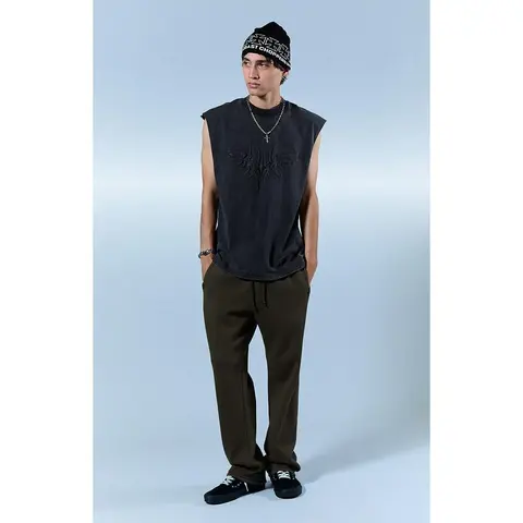 Pacsun Men's Olive Johnny Fleece Straight Sweatpants