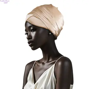 Women’s European‑American Style Solid Color Velvet Long Tail Turban Wrap, Soft Plush Stretchy Headscarf Hat, Lightweight Versatile Headwear, Ideal for Daily Wear, Hair Covering, Casual Outings and Ethnic‑Inspired Outfit Styling