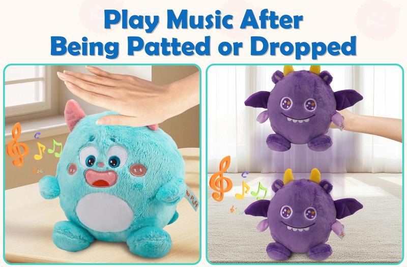 Lumo Puff Bouncing Monster Plush Toy 9.5"*8.5" Singing Mimicking Repeating Talking with 48 Melodies & Recording Feature Best Gift for Xmas Birthday Party Thanksgiving Halloween Weighted Stuffed Animal Sensory Cuddle Box Cute Soft plushie Lumo Puff Bouncing Monster Plush Toy 9.5"*8.5" Singing Mimicking Repeating Talking with 48 Melodies & Recording Feature Best Gift for Xmas Birthday Party Thanksgiving Halloween Weighted Stuffed Animal Sensory Cuddle Box Cute Soft plushie