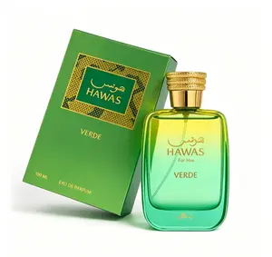 Hawas For Him Verde Eau de Parfum for Men 100ml 3.38 fl oz, Long Lasting Refreshing Masculine Cologne Spray, Daily Wear Green Woody Fragrance for Gentlemen