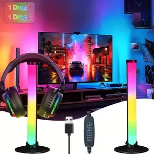 USB Line Control RGB Gaming Light Strip, Colorful Neon Smart LED Strip, Ideal for Home Ambiance, Perfect for Holiday Gifts and Gaming Setup