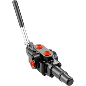 VEVOR Hydraulic Log Splitter Valve 1 Spool, 25 GPM Hydraulic Directional Control Valve, 3626PSI Hydraulic Loader Valve, Hydraulic Joystick Control Valve for Small Tractors, Loaders, Log SplitterVEVOR Super Brand Day