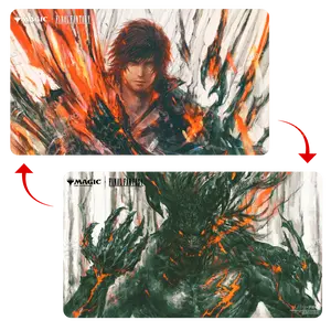 Magic: The Gathering®—FINAL FANTASY™ Clive, Ifrit’s Dominant / Ifrit, Warden of Inferno Double-Sided Playmat