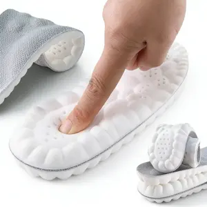 4D Cloud Soles for Men & Women Anti-Fatigue Shock Absorption Foot Pain Relief High Elastic Cushioned Non-Slip Soft Insoles for Daily Wear