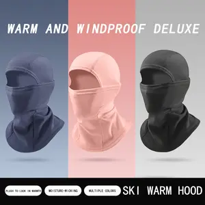 Autumn Winter Cycling Balaclava Hat Warm Headwear Fleece Windproof Face Mask Neck Gaiter Unisex Skiing Thermal Scarf, Full Balaclava