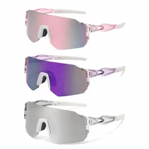 Colorful Cycling Sunglasses UV400 Windproof Outdoor Sports Riding Glasses for Men Women with Multiple Lens Options Ideal for Cycling