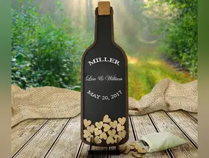 Wine Bottle Guest Book Frame