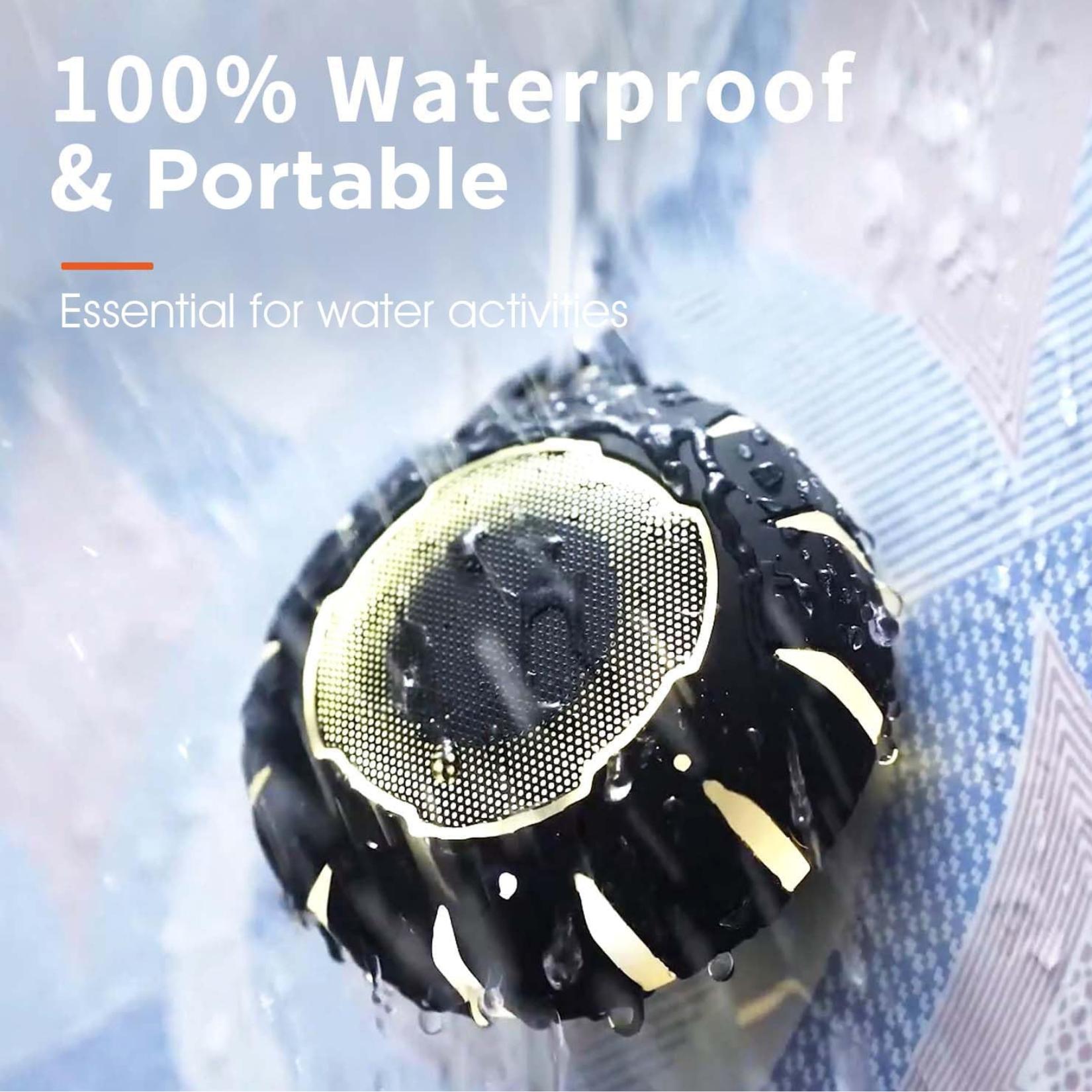 Waterproof Shower Bluetooth Speaker, Durable & Portable with Clear Sound, Ideal for Shower, Pool, Beach & Kayaking – Great Gift for All Ages