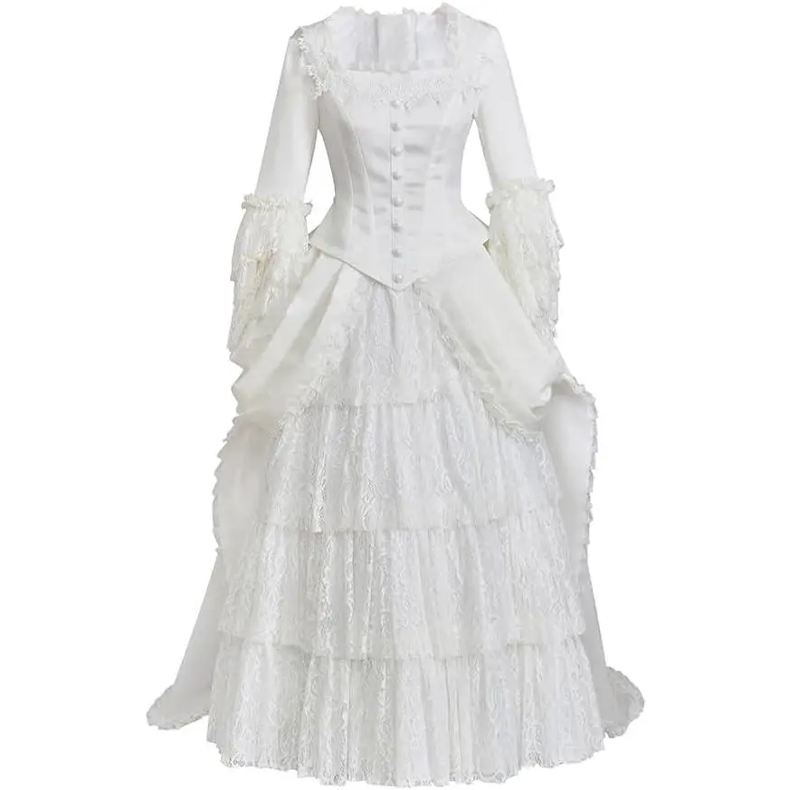 The Phantom Of The Opera Cosplay Christine Daae Costume Victorian Bustle Dress Musical Broadway Gown