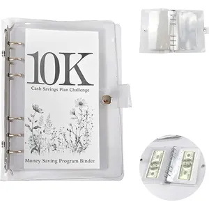 12 Month Envelope Money Saving Book, 10K Money Saving Challenge Book, Easy and Funny Saving Money (10K)