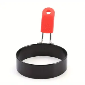 1pc Non-Stick Omelet Egg Ring Kitchenware - Perfect for Camping Indoor Breakfast Sandwiches Burger & More! Easy Egg Cooker Omelet Maker