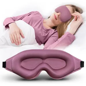 3D Sleep Eye Mask, 1 Count Soft & Breathable Eye Cover for Women & Men, Comfortable Eye Care Mask for Home & Travel, Sleeping Eye Mask