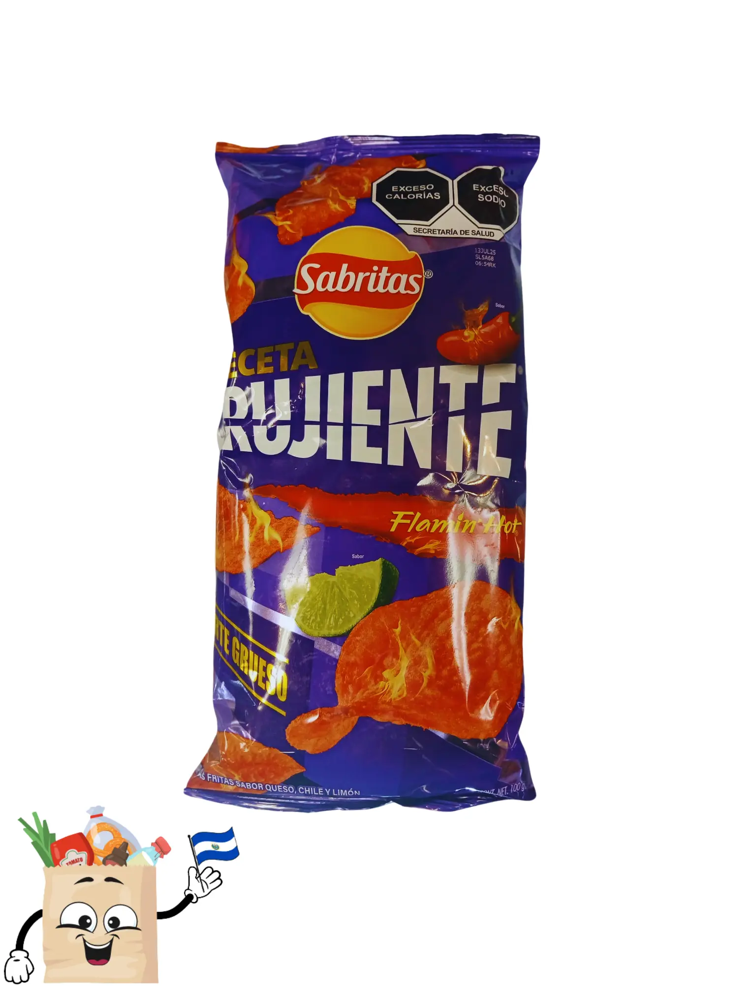 3 Pack Sabritas Crujientes Mexican Chips Snacks