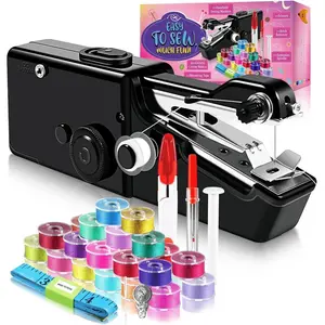 Handheld Sewing Machine, Easy to Use Portable Electric Sewing Machine for Beginners & Adults, Quick Stitch Small Sewing Machine Kit, Suitable for DIY, Fabrics, Clothes,  & Travel