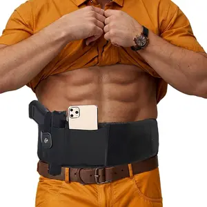 All-Day Comfort Concealed Waist Holster - Breathable Belly Band for Personal Protection, Secure Adjustable Fit for Subcompact to Full Size Gear