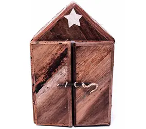 Global Crafts 13pc Kenya Soapstone Nativity Set and Barn