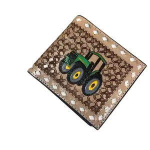 Green Tractor Leather Wallet