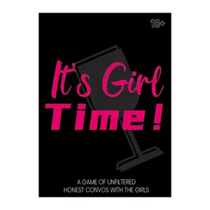 It's Girl Time! Girls Night Party Card Game - 55 Unfiltered & Hilarious Questions, 18+ Fun Conversation Starter for Bachelorette Nights & Girlfriend Gatherings! Tabletop Games