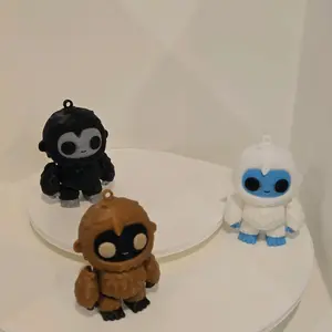 3d Printed Sasquatch Keychain - Unique Design in Variety of Colors