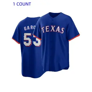 Men's letter and number embroidered baseball jersey, outdoor sports casual loose V-neck short sleeved baseball top, men's baseball training uniform, jersey T-shirtRAIMENTRY