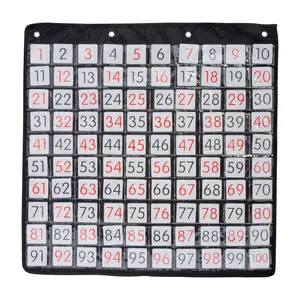26" x 26" Count to 100 Number Squares Pocket Chart - 101 Pc.