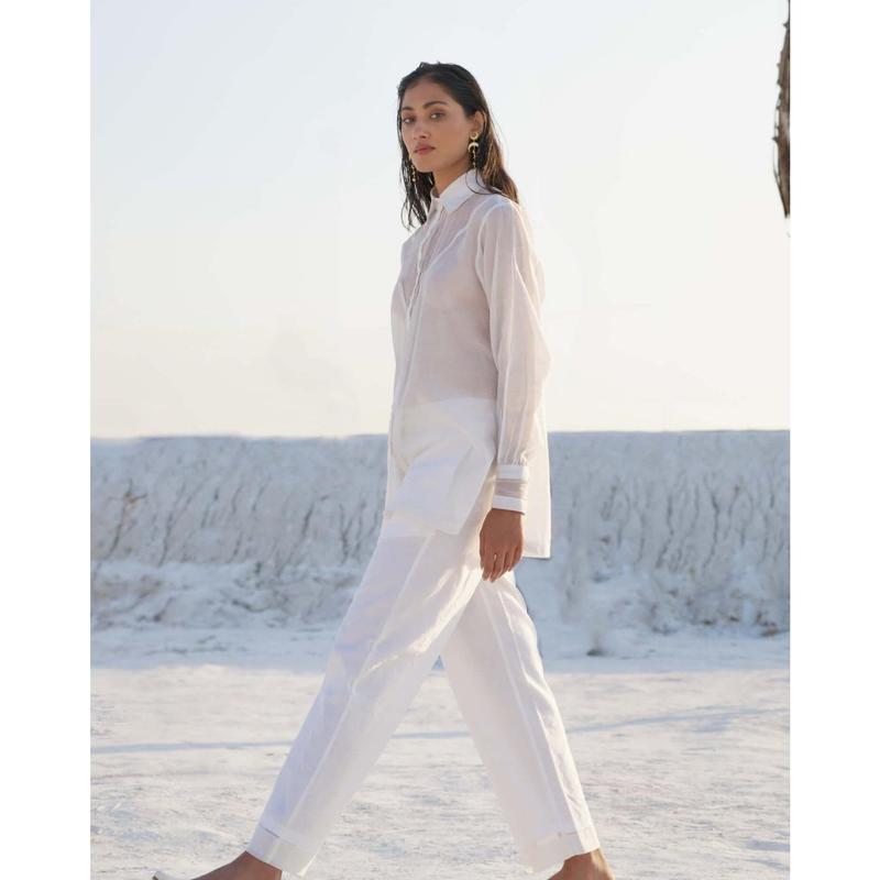 Lily pearl white shirt and pant