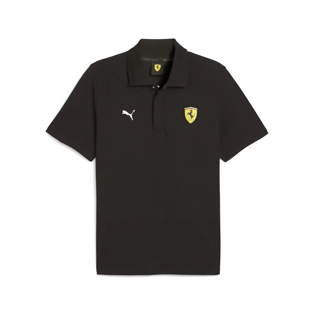 PUMA Mens Scuderia Ferrari Short Sleeve Shirt Casual Casual - Black