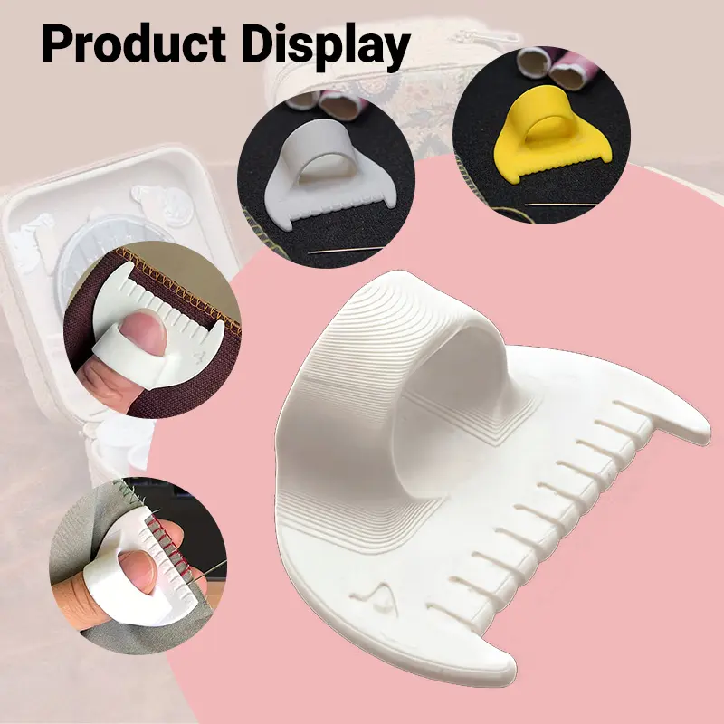 4pcs Simple Stitching Tools - Durable Plastic Edge Stitch Lock and Sewing Tools for Beginners and Seniors, 4mm and 3mm Spacing, Perfect for DIY Hand Stitching Projects, Sewing Accessories | Ergonomic Design | Smooth Surface
