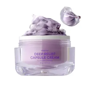 Delphyr Deep Relief Capsule Cream 55G Korean Skincare with Ceramide Bakuchiol Panthenol Niacinamide for Hydration Calming Redness Reduction