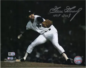 Goose Gossage New York Yankees Autographed 8" x 10" Pitching Photograph with "HOF 2008" Inscription - Fanatics Authentic Certified