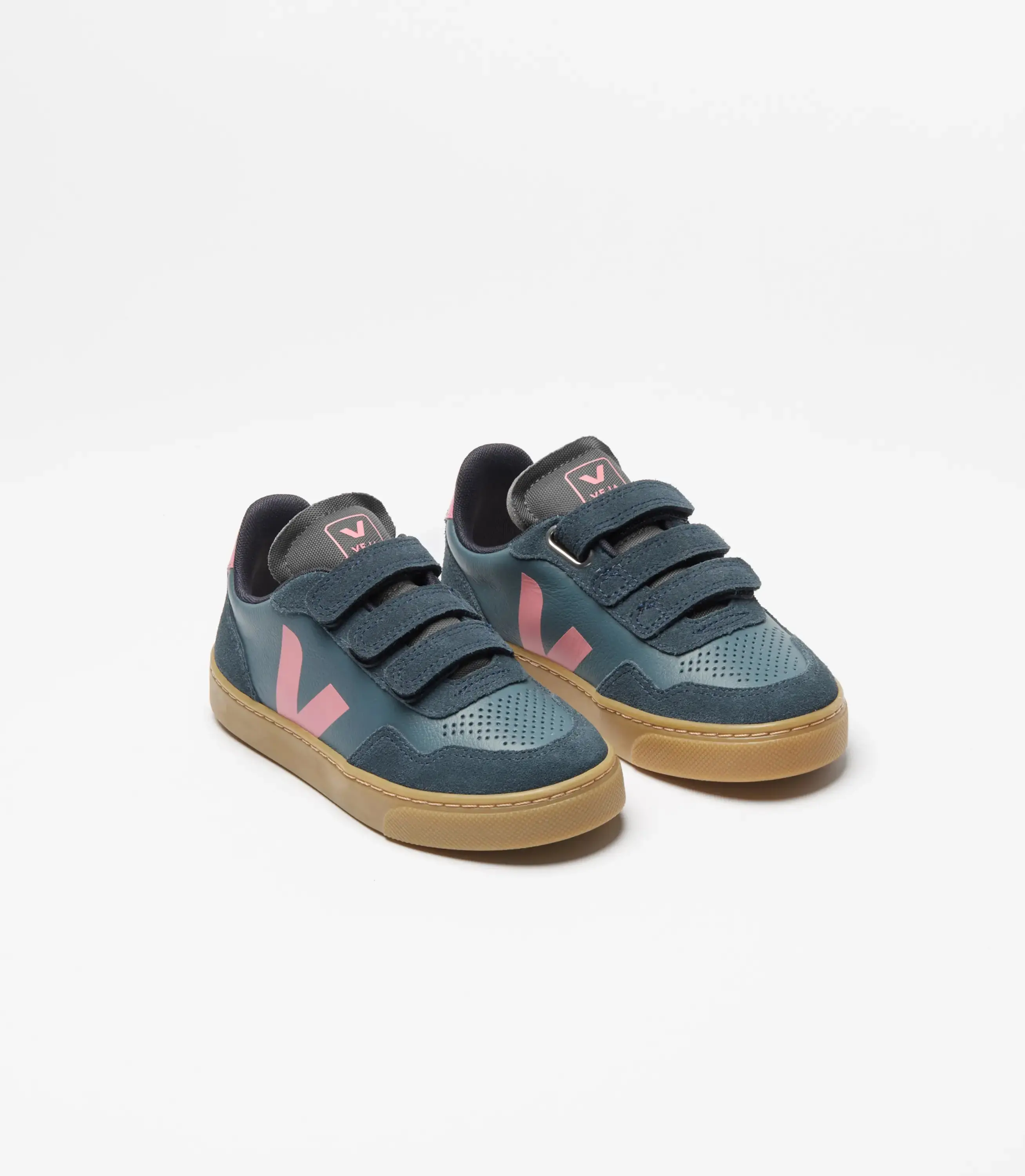 Veja Navy Pink California Nautico Velcro Sneaker