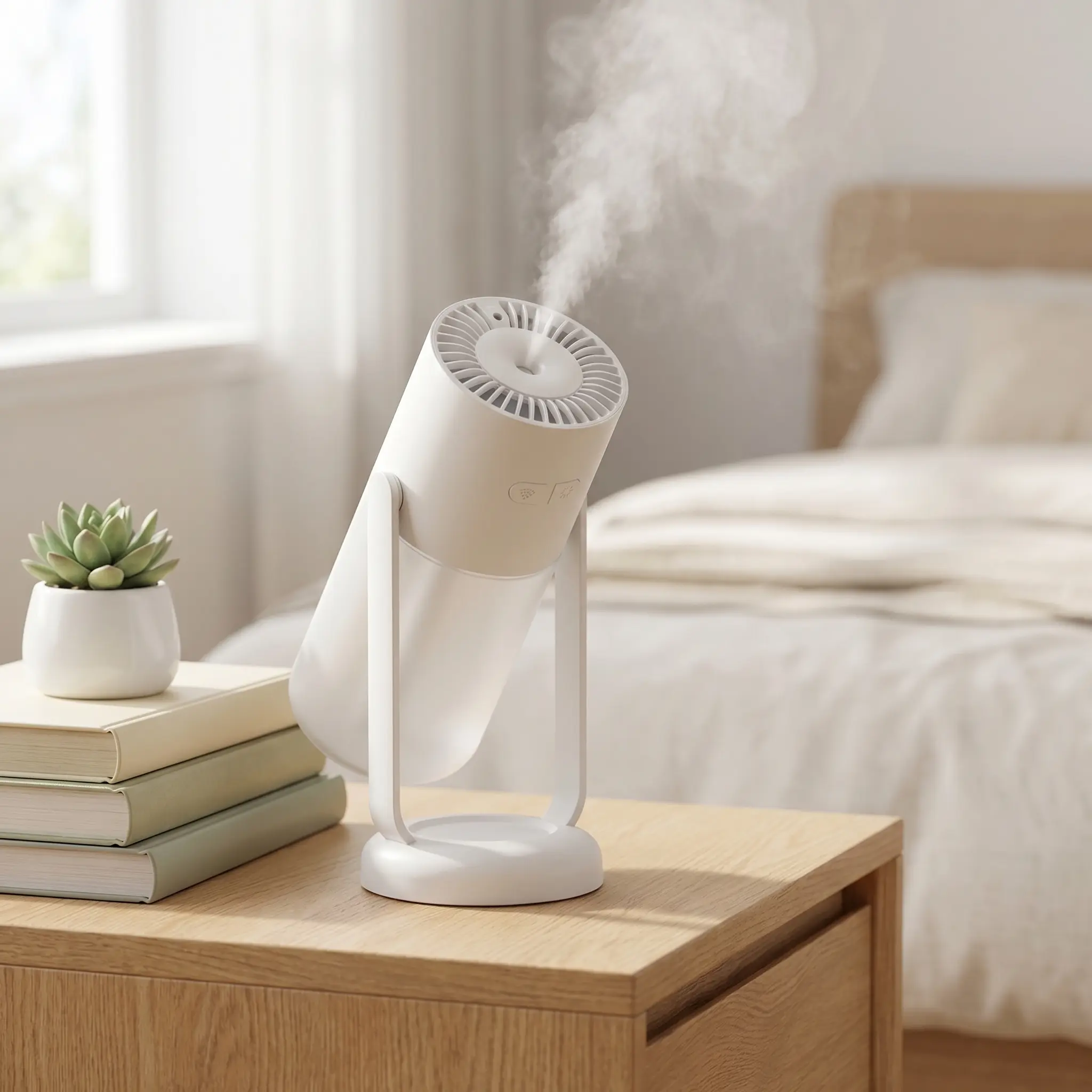 Portable 260ml RGB Humidifier with Rotatable Spray Head, USB Powered Desktop Humidifier, Auto Shut-Off, Ultra-Quiet Operation, Perfect for Bedroom, Office, Dorm, Car & Travel#SummerWins#BackToSchoolDeal