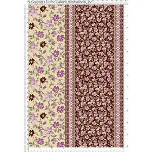 Chiffon Printed Cluster Woven Fabric by the Yard Small Floral Fabric Sheer Fabric Floral Border Fabric Dress Fabric Sewing Fabric Elegant Chiffon