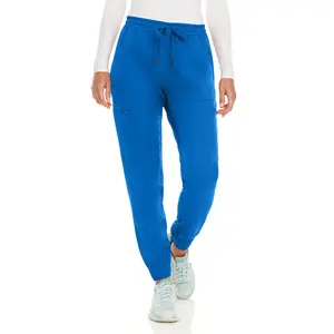 MediChic Stretch Jogger Scrub Pants with Zipper Side Pocket Scrubs, Available in 13 Colors from XS-2X