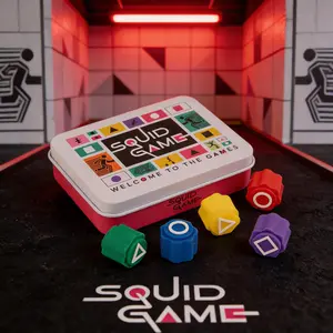 Squid Game Officially Licensed Game Pan Dalgona Guards VIPs Birthday Gift Netflix Set