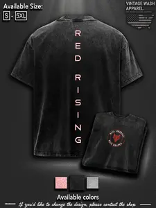 Hail Libertas! Hail Reaper! Vintage Red rising Oversized T-Shirt Themed, Red Rising Book Graphic Tee Washed Heavy Cotton Tshirt, red rising merch, Unisex Booktok Gift
