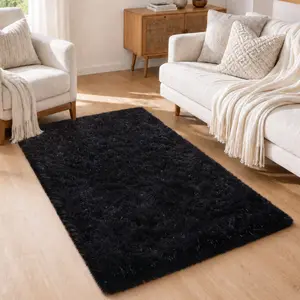 2x3 FT & 3x5 FT Small Rug - Tie Dye & Solid Color Carpet, Non Slip Soft Mat for Entryway Bathroom Coffee Table Bedside, Non-Slip Plush Fluffy Furry Fur Rugs Comfy Nursery Accent Floor Carpet