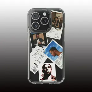 Suitable for iPhone 16 15 14 13 12 11  Drake Album Cover and Track List Transparent Silicone Shockproof Phone Case