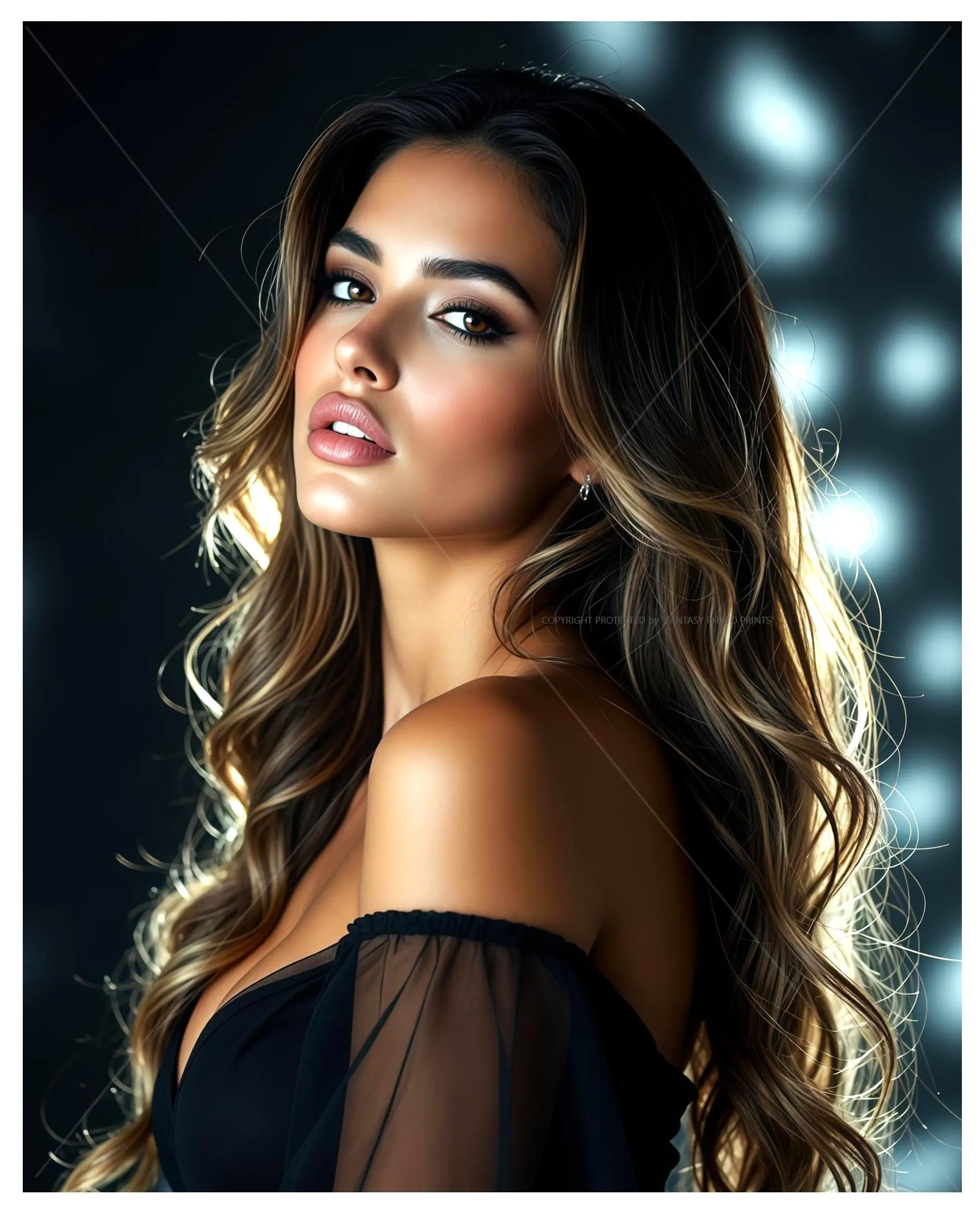 8x10 Photo Art Print Photograph Semi-Gloss Female Portrait Model Picture Print #95709