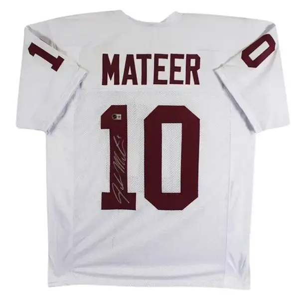 Oklahoma John Mateer White Pro Style Jersey