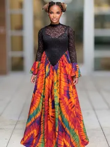 Adire Luxe Flare dress