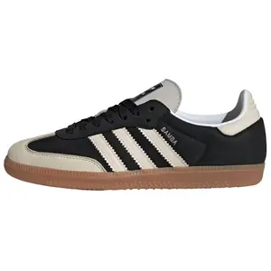 Women's Adidas Originals Samba OG Closed Low-Top Athletic Trainer - Black & Brown Footwear, Comfortable, Versatile, Durable Walking Shoes