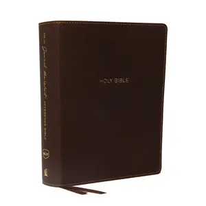 NKJV, Journal the Word Reference Bible, Leathersoft, Brown, Red Letter, Comfort Print: Let Scripture Explain Scripture. Reflect on What You Learn. by Thomas Nelson [Leathersoft Book]