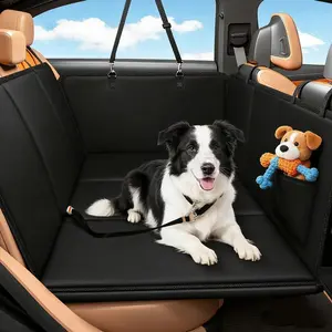 Seat Cover,  Seat Extender &  Hammock for , PU Leather  Pet Seat Cover, Nonslip Backseat Protector for Large Dogs
