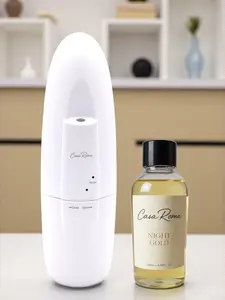 Casa Roma HALO Bundle Plug-in Aroma Oil Diffuser – Waterless Cold-Air Scent Machine with App Control, 120ml Cartridge – Silent Aromatherapy for Home, Office, Hotel, Up to 600 sq. ft, Pet & Kid Friendly